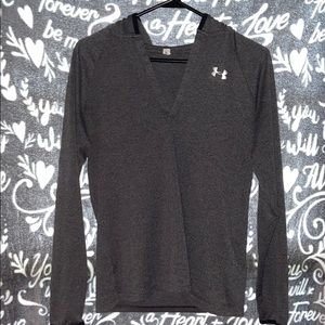 Dark grey Under Armour long sleeve hoodie thin